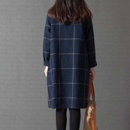 European & American Cotton and Linen Dress for Women