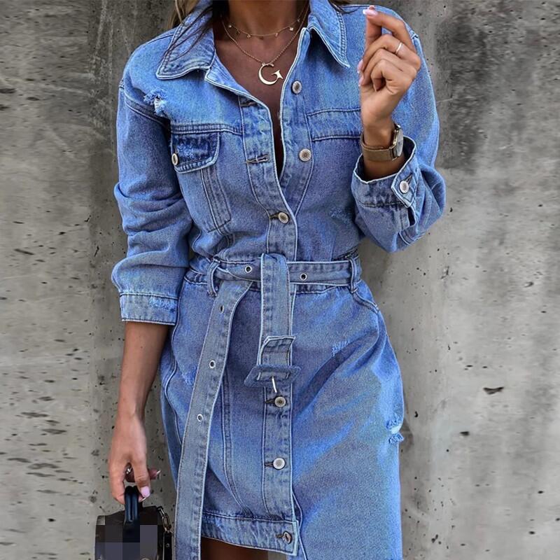 European & American Denim  Dress
