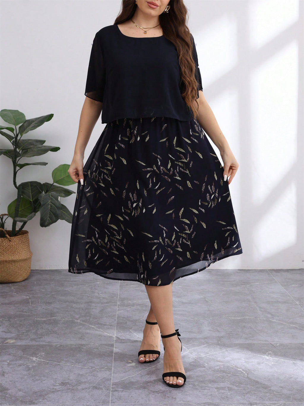 European and American  Autumn and Summer New Cross-Border Dress