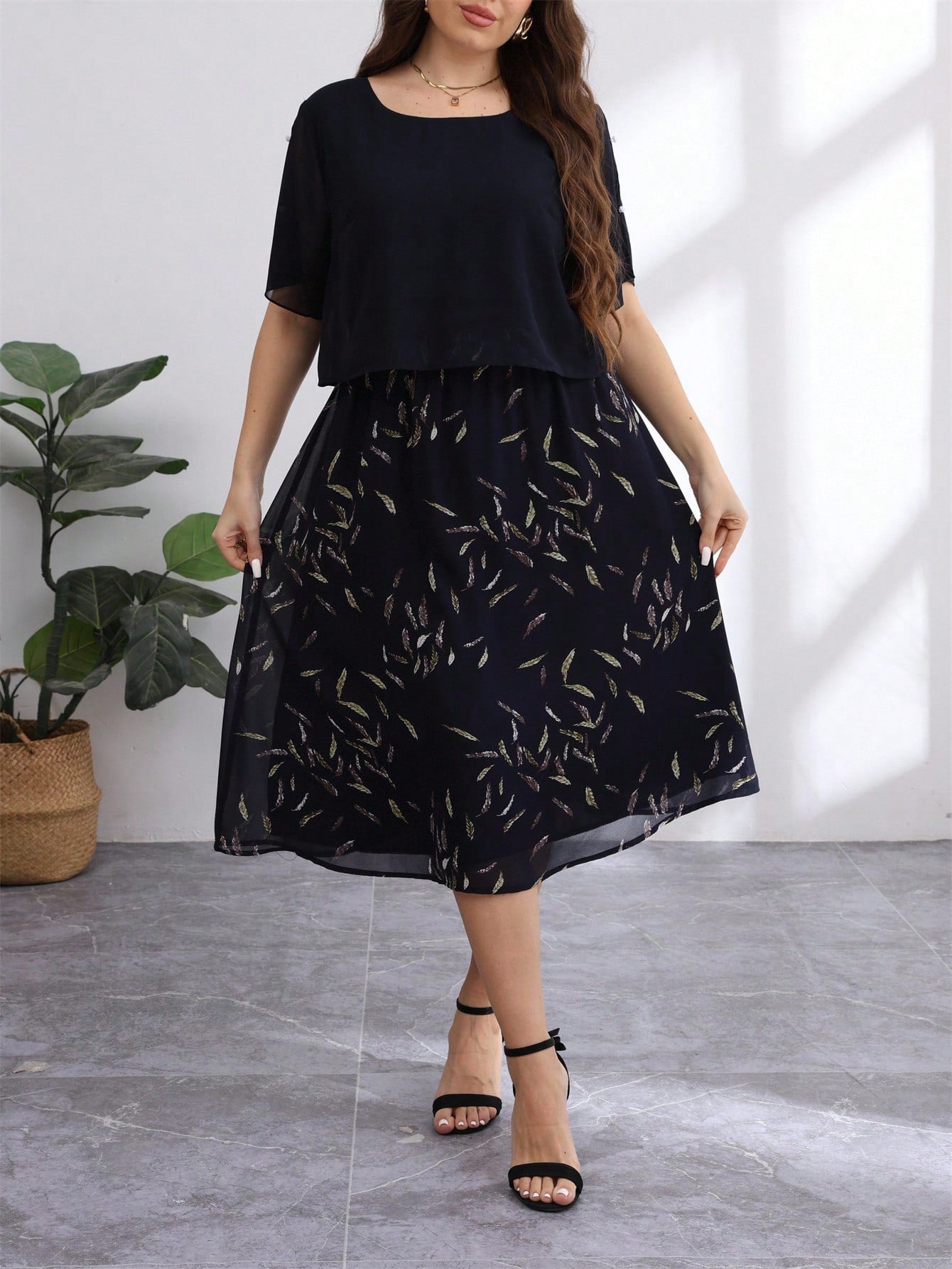 European and American  Autumn and Summer New Cross-Border Dress