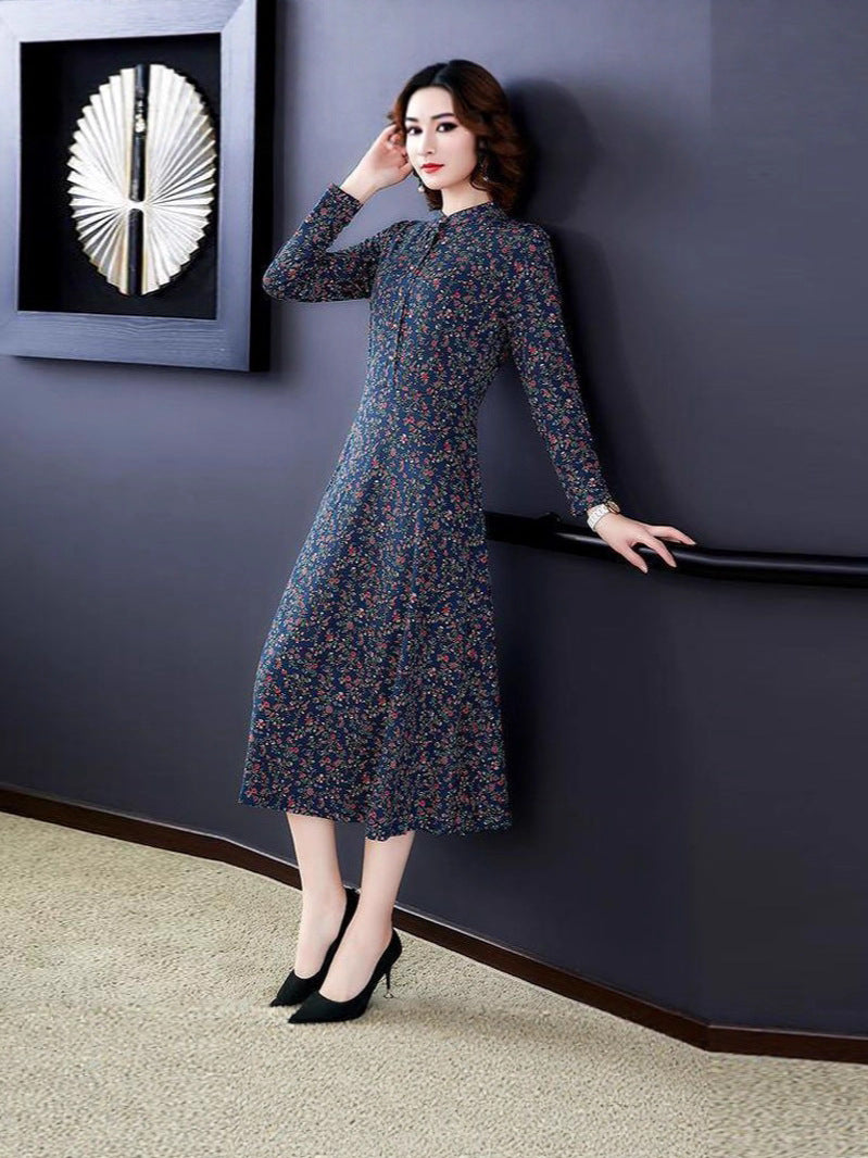 European & American Autumn and Winter Middle-Aged Lady Long Skirt