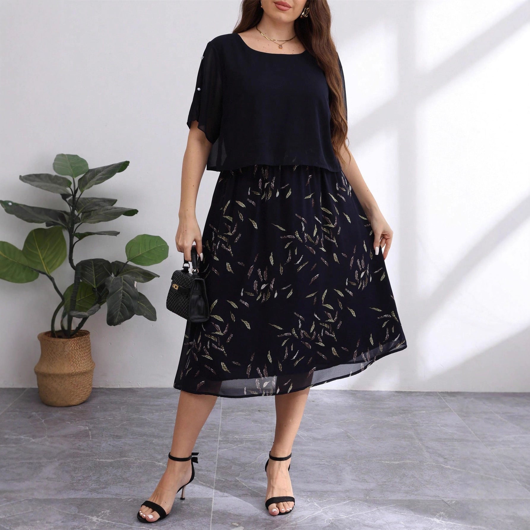 European and American  Autumn and Summer New Cross-Border Dress