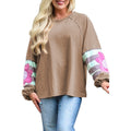 European and American Casual Loose Off-Shoulder Large Size Tops for Women
